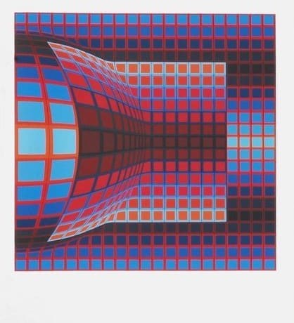 Composition Cinteique 6 by Victor Vasarely 