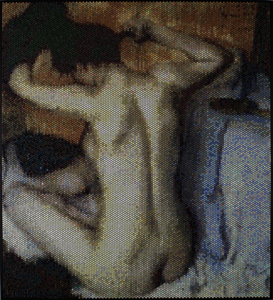 Girl Combing Her Hair Interpreted (injection) by Bradley Hart Studio Inc 