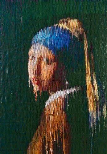 Girl with a Pearl Earring Interpreted (impression) by Bradley Hart Studio Inc 