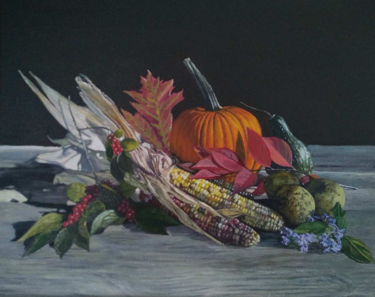 Gathering Autumn by Leanne Marchand 