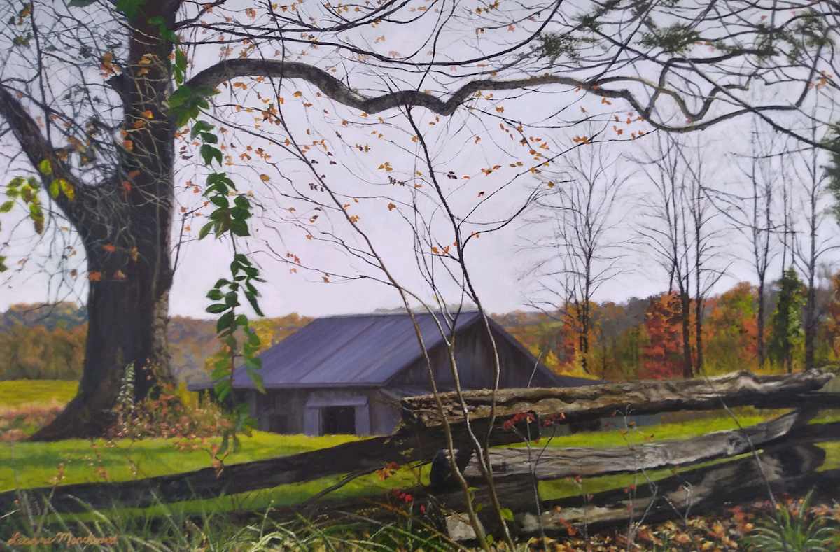Split Rail Fence by Leanne Marchand 