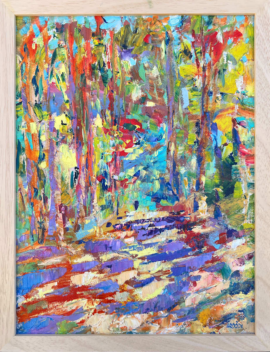 202407 délutáni árnyékok, Mártély,  Tábor utca (Plein Air) by Tamas Erdodi, Image 1.