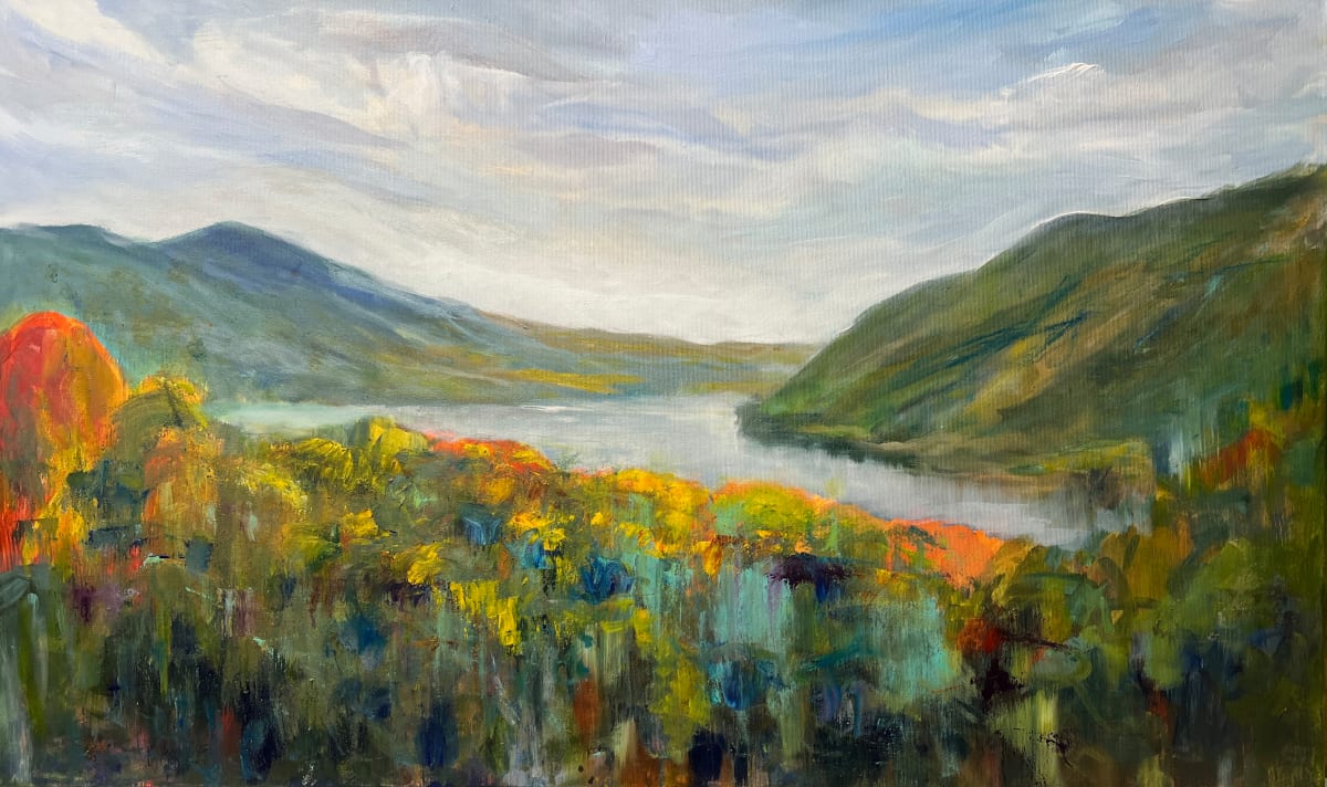 A079 Dunakanyar Reggel - Morning Duna 100x60 by Tamas Erdodi 