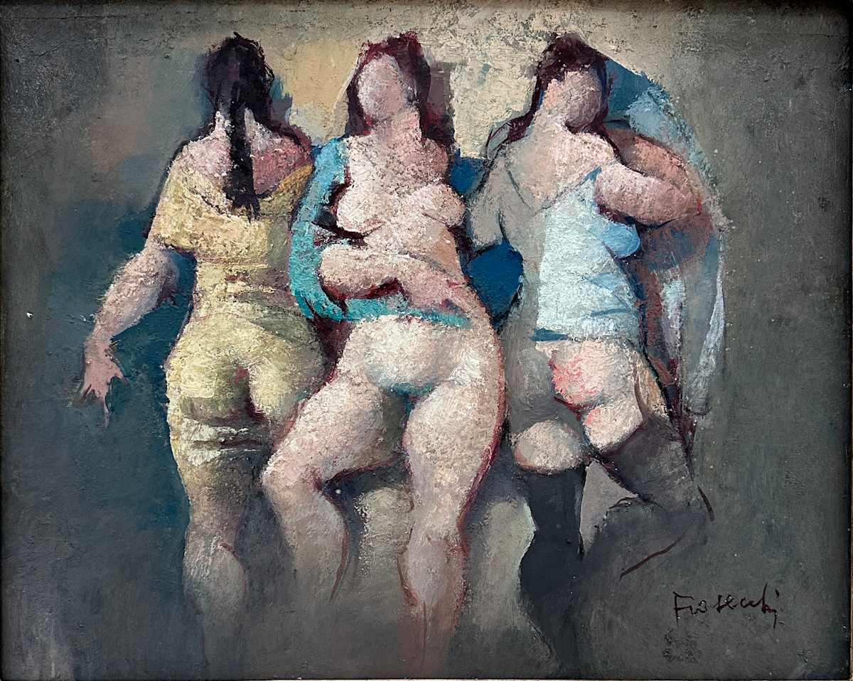 Tre ragazze by Paolo Frosecchi (1924-1991), Image 1.