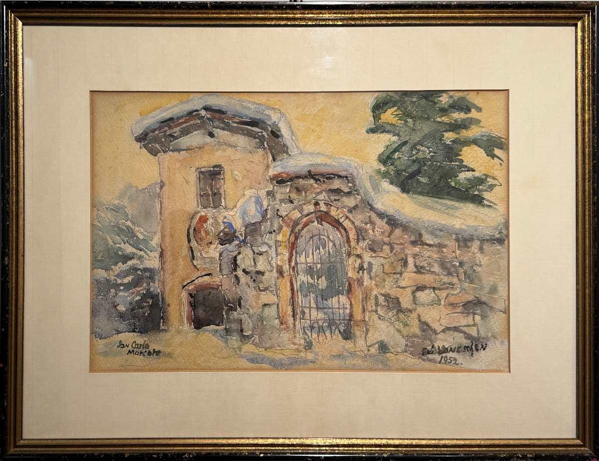 San Carlo, Morcote by Edoardo (Edy) Voneschen (1892-1982), Image 1.