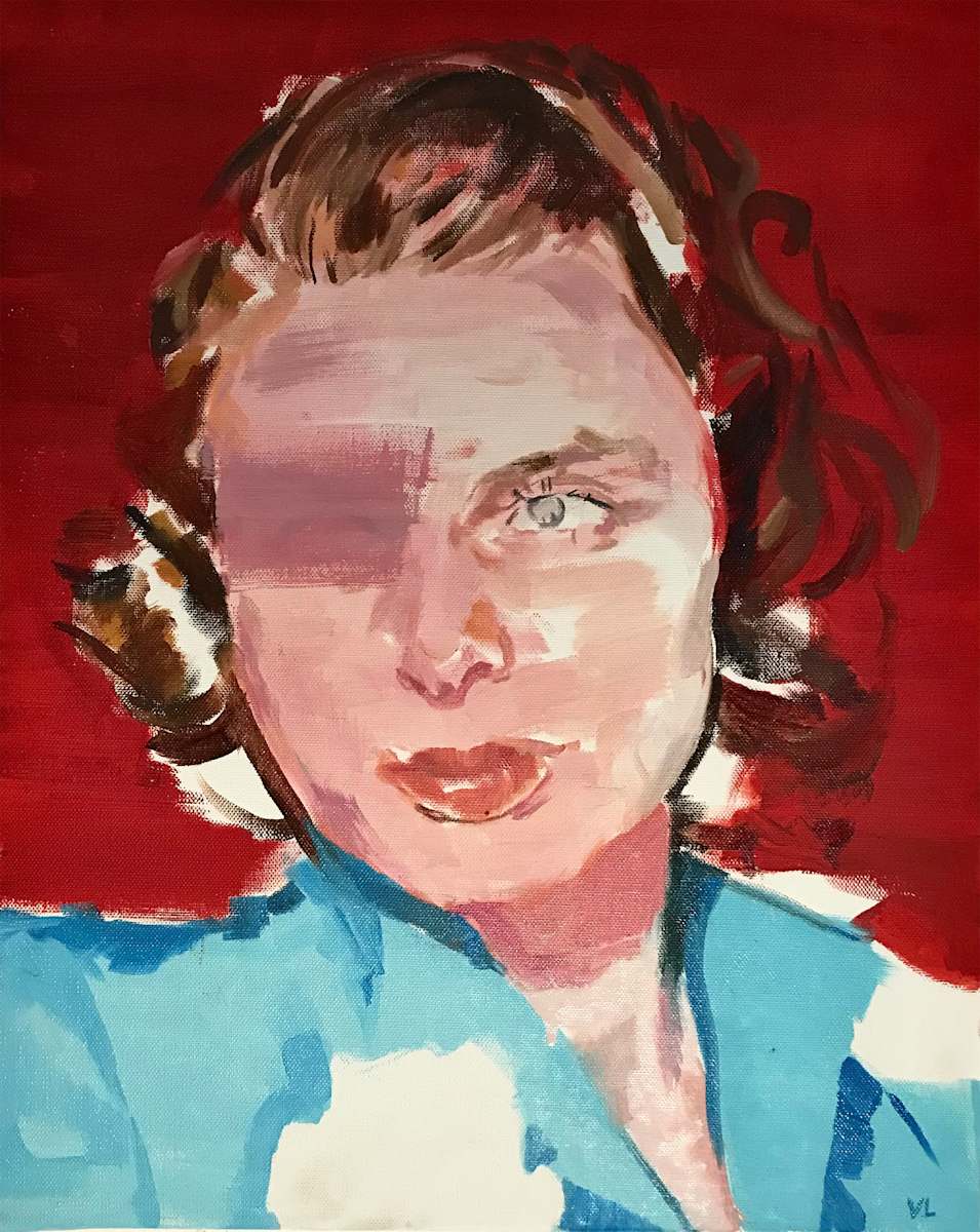 Disruptive portrait I (red by Valter Lopes (1980), Image 1.