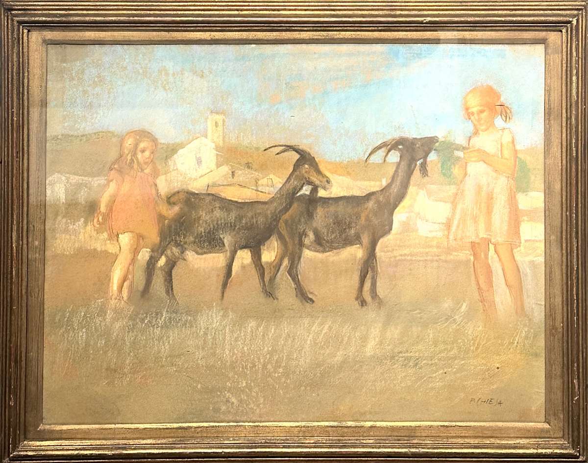 Caprette e bimbe by Pietro Chiesa (1892-1948), Image 1.
