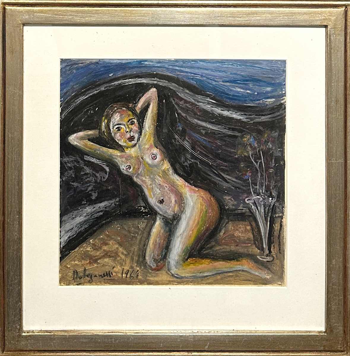 Nudo con fiori by Edmondo Dobrzanski (1914-1997), Image 1.