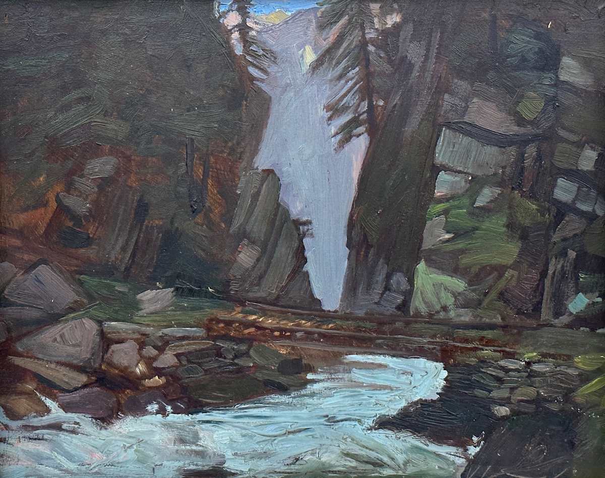 La cascata di Piora by Ettore Burzi (1872-1937), Image 1.