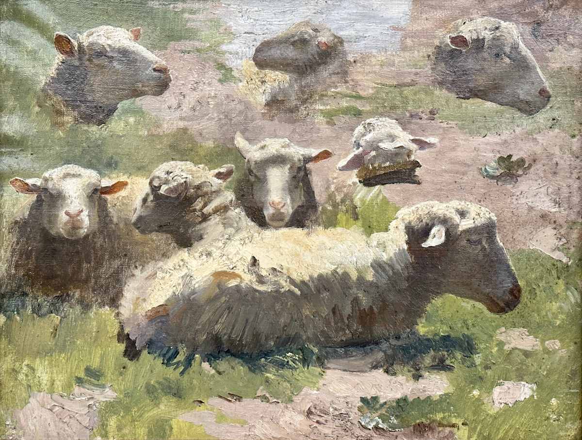 Pecore by Luigi Chialiva (1841-1914), Image 1.