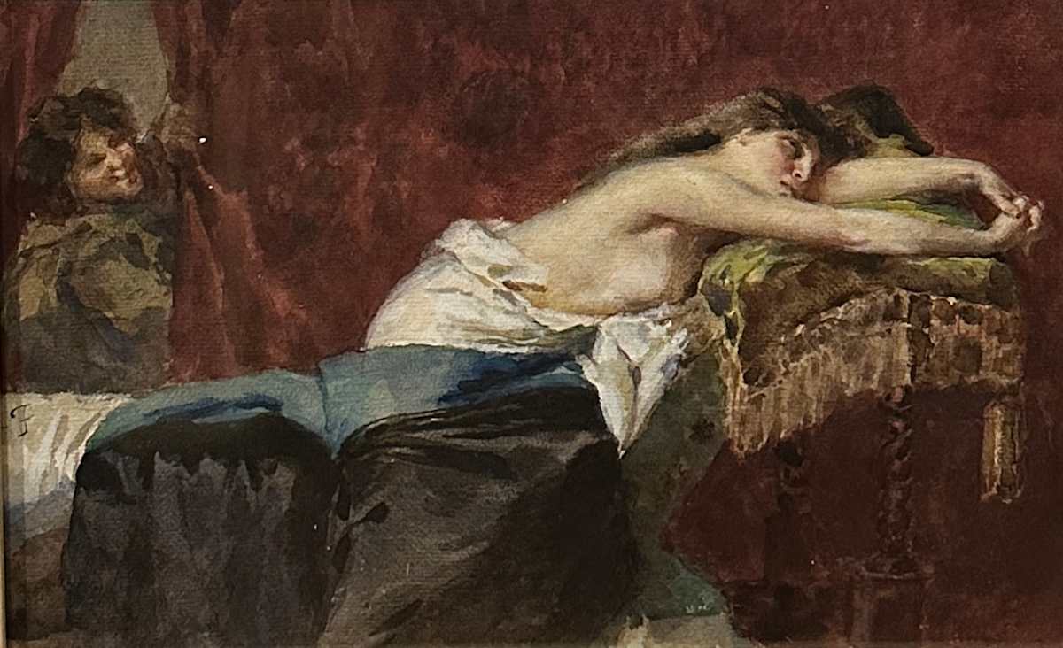 Jus Primae Noctis by Adolfo Feragutti Visconti (1850-1924), Image 1.