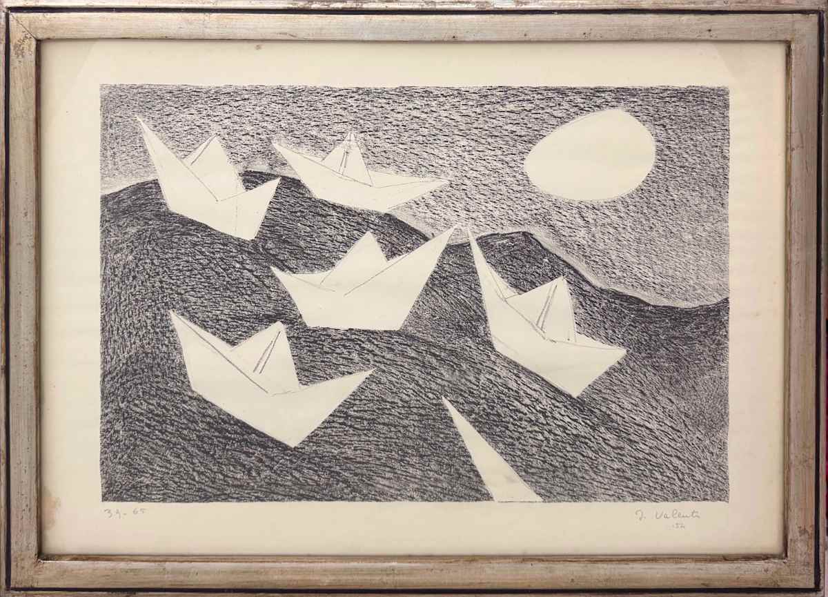 Le barchette by Italo Valenti (1912-1995), Image 1.