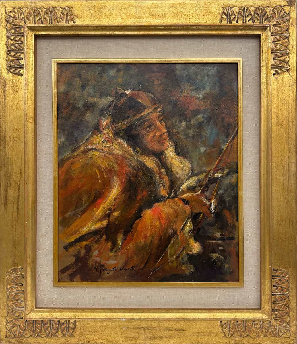 Indigeno con arco by Adolfo Feragutti Visconti (1850-1924), Image 1.
