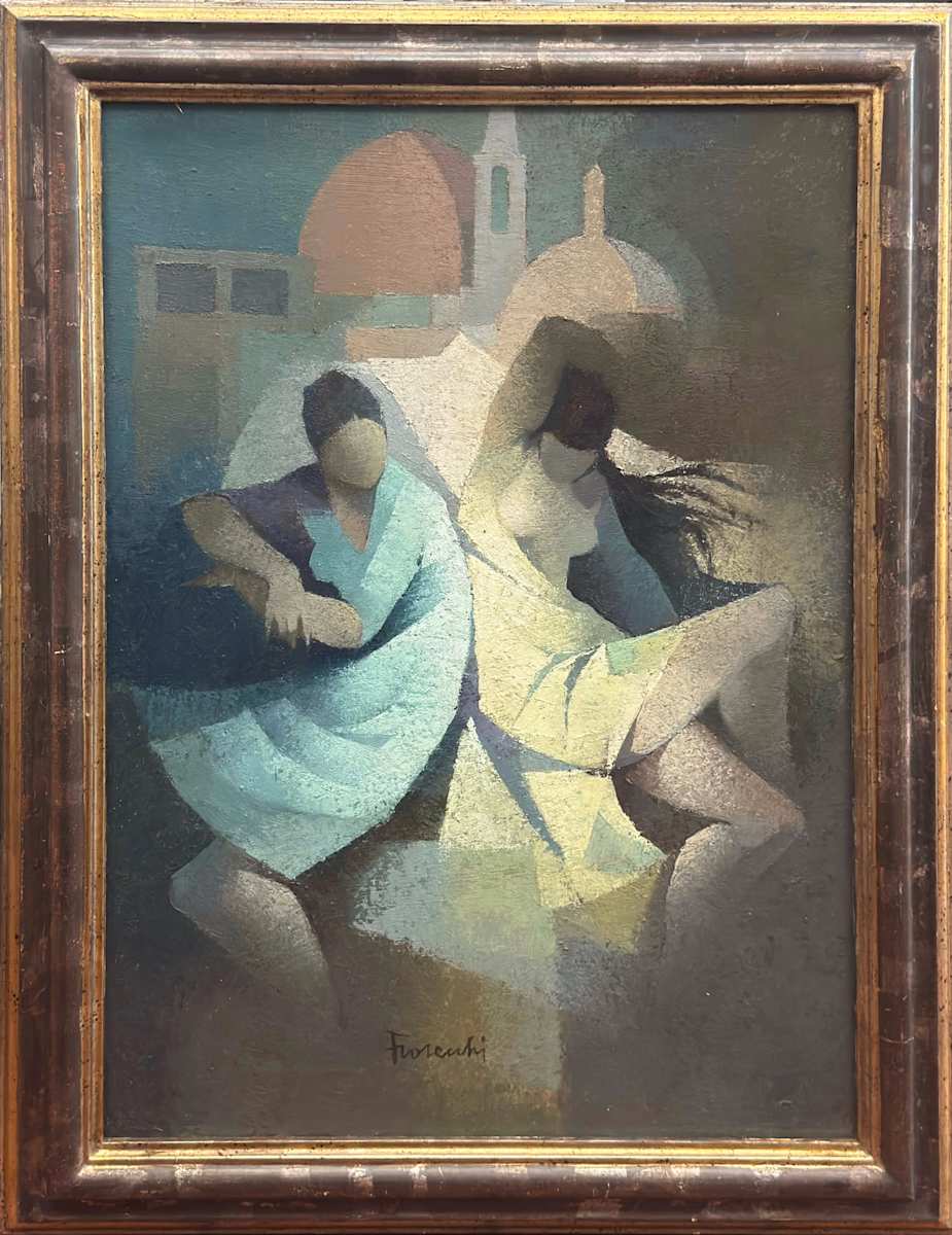 Due ragazze by Paolo Frosecchi (1924-1991), Image 1.