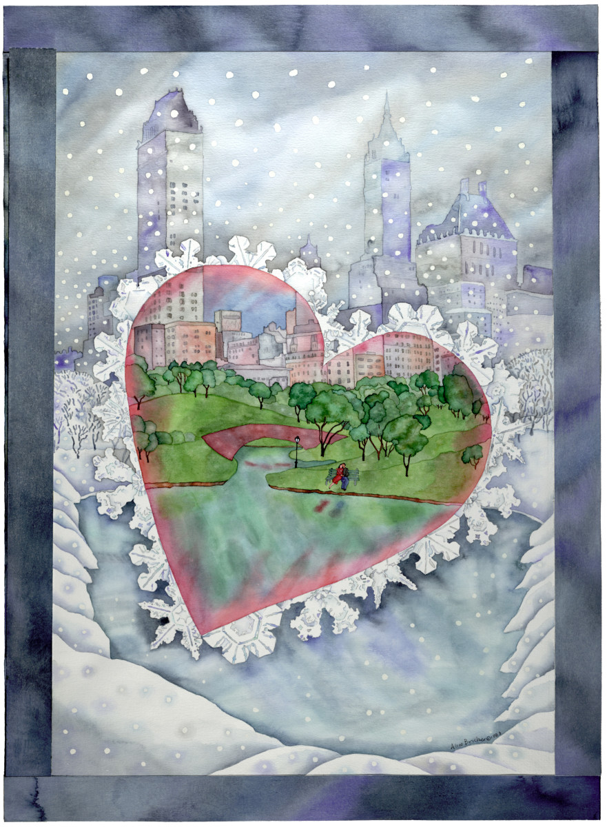 Central Park Valentine by alice brickner 
