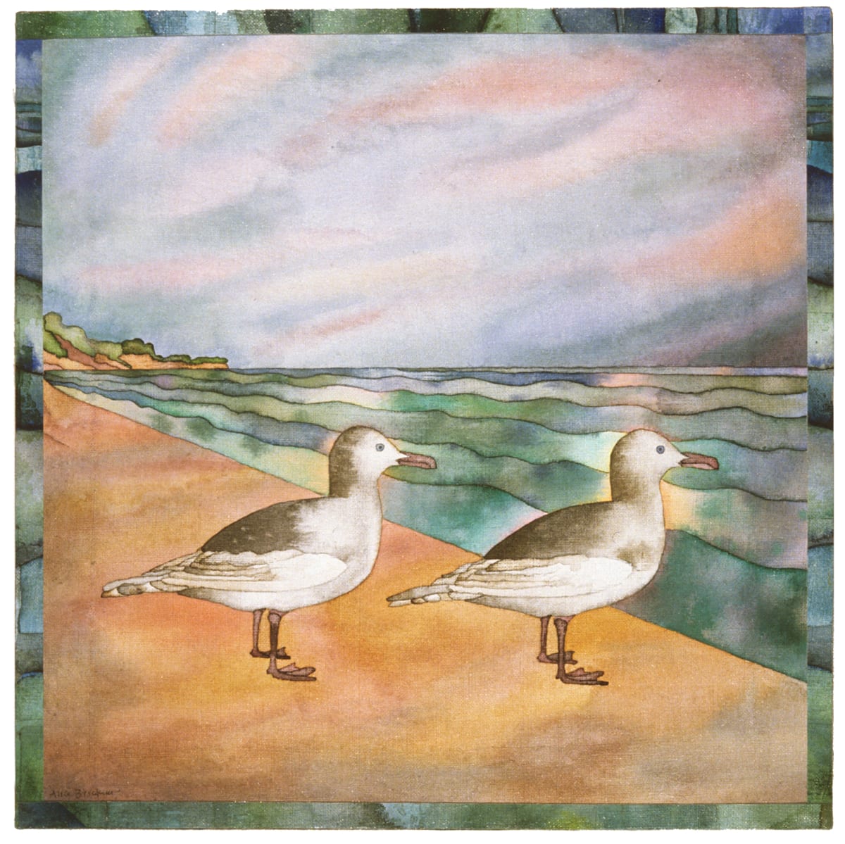Gulls at Water’s Edge I and II by alice brickner  Image: Gulls at Waters Edge I