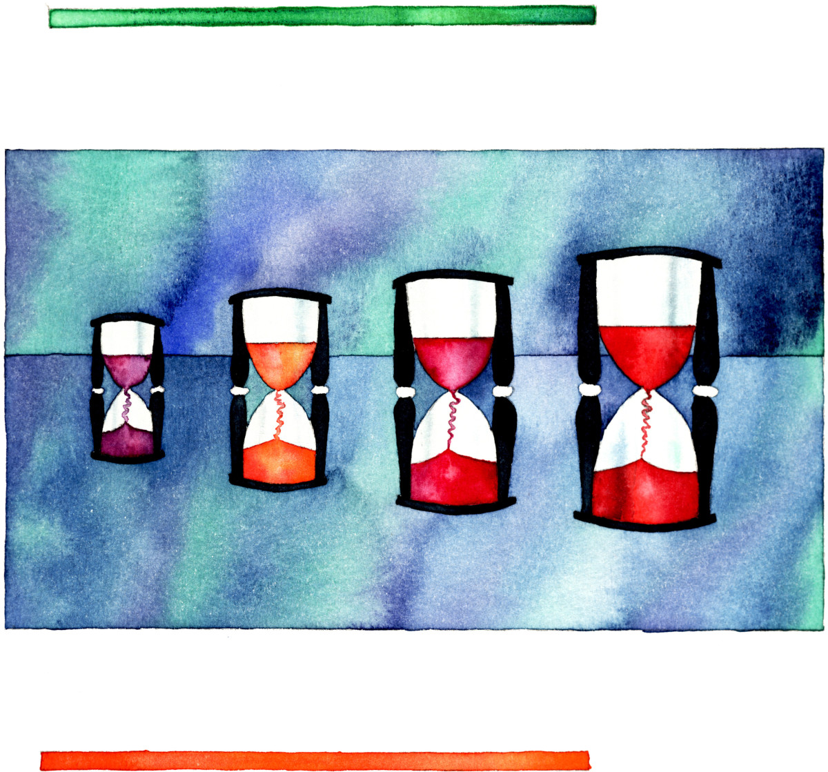 Hourglasses by alice brickner  Image: Time passing