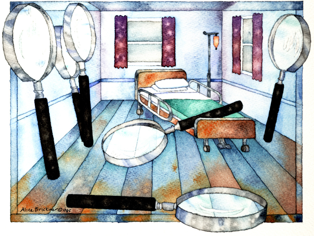 Hospital Room Examined by alice brickner  Image: Illustration in Time Publication