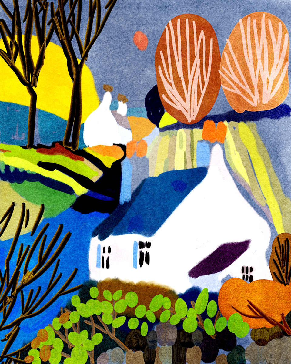 White cabin by Emily Rose Govier Honderich, Image 1.