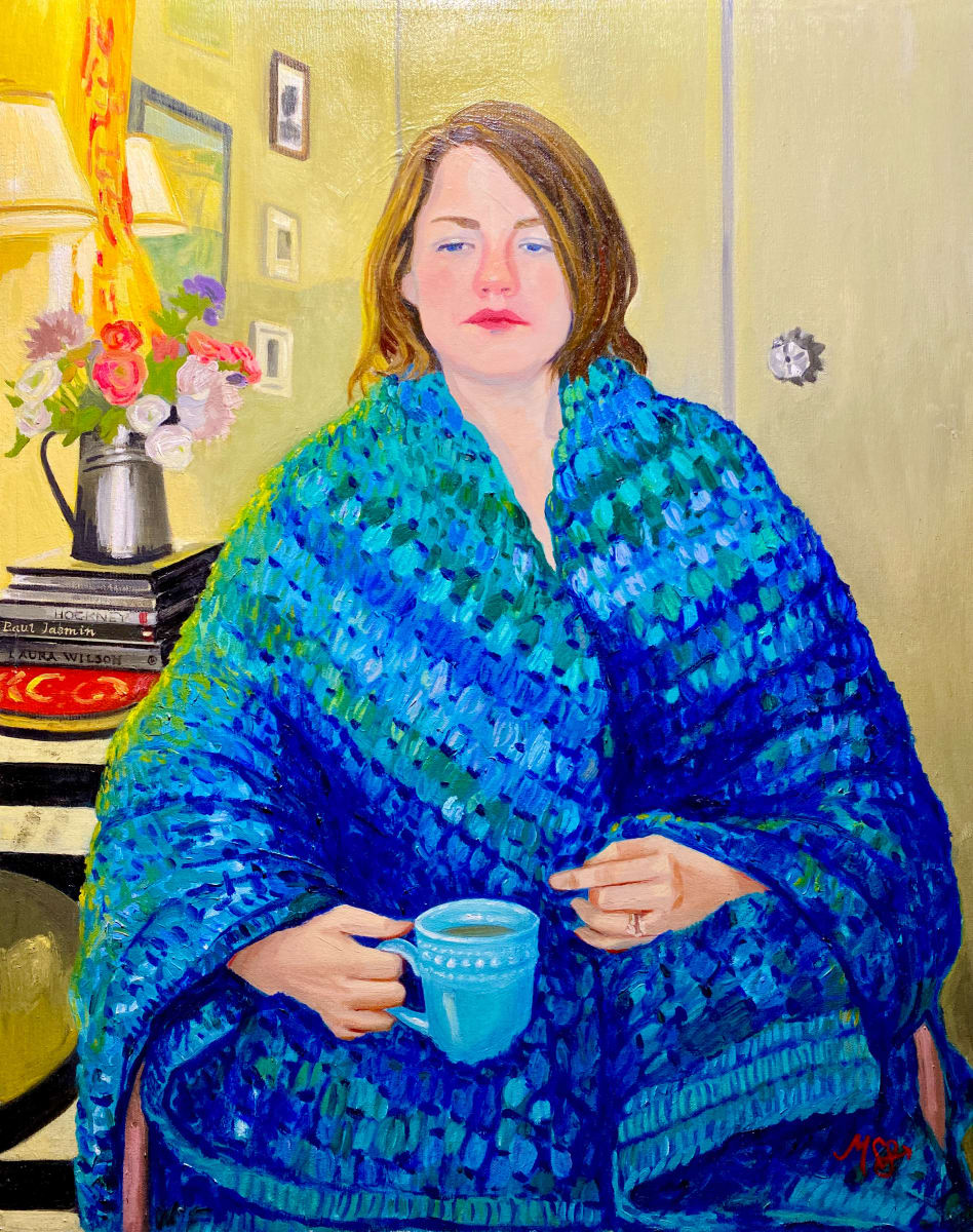 Tea in Mum's blanket by May Charters 