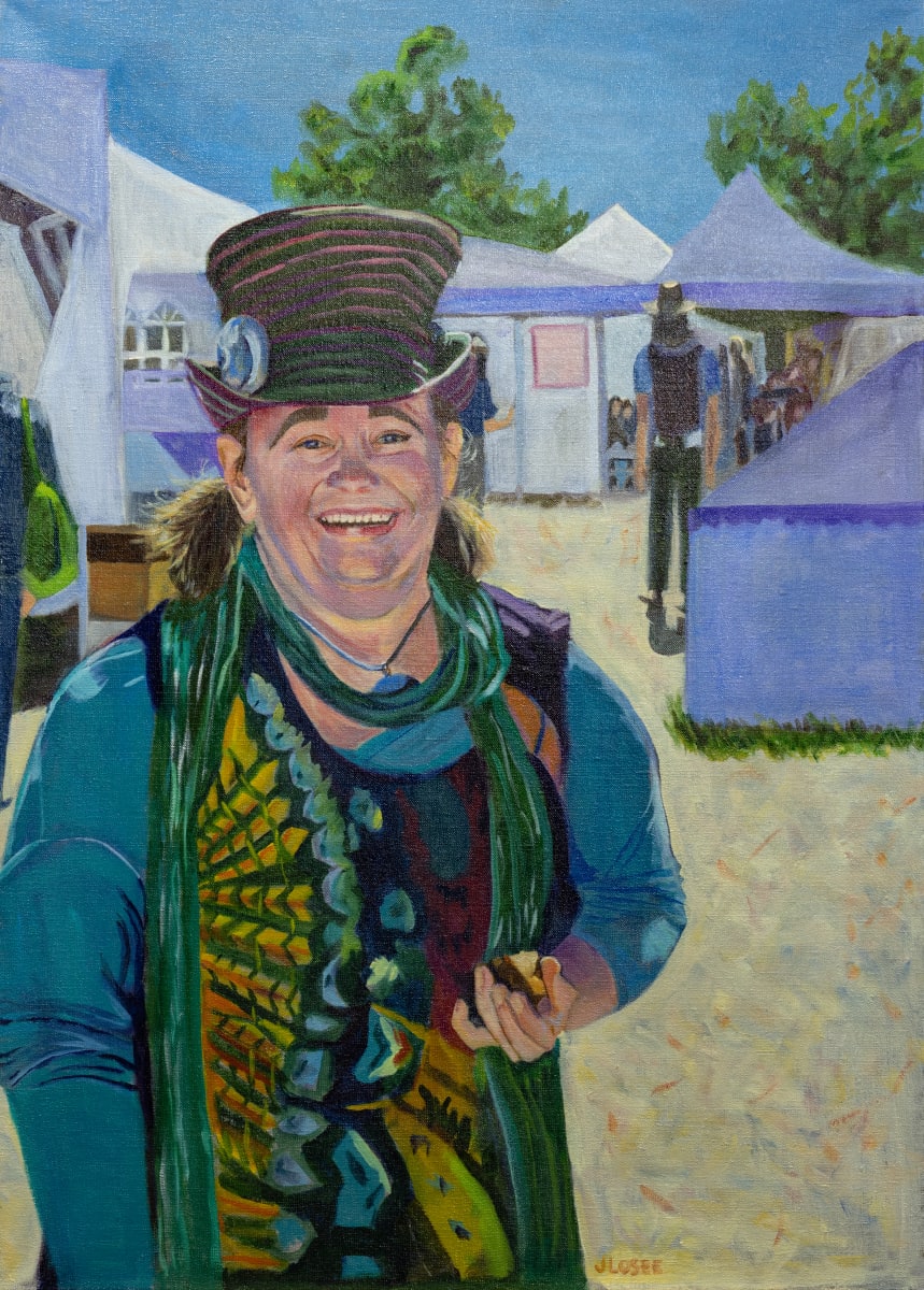 Common Ground Fair Goer by Joan M.Losee 