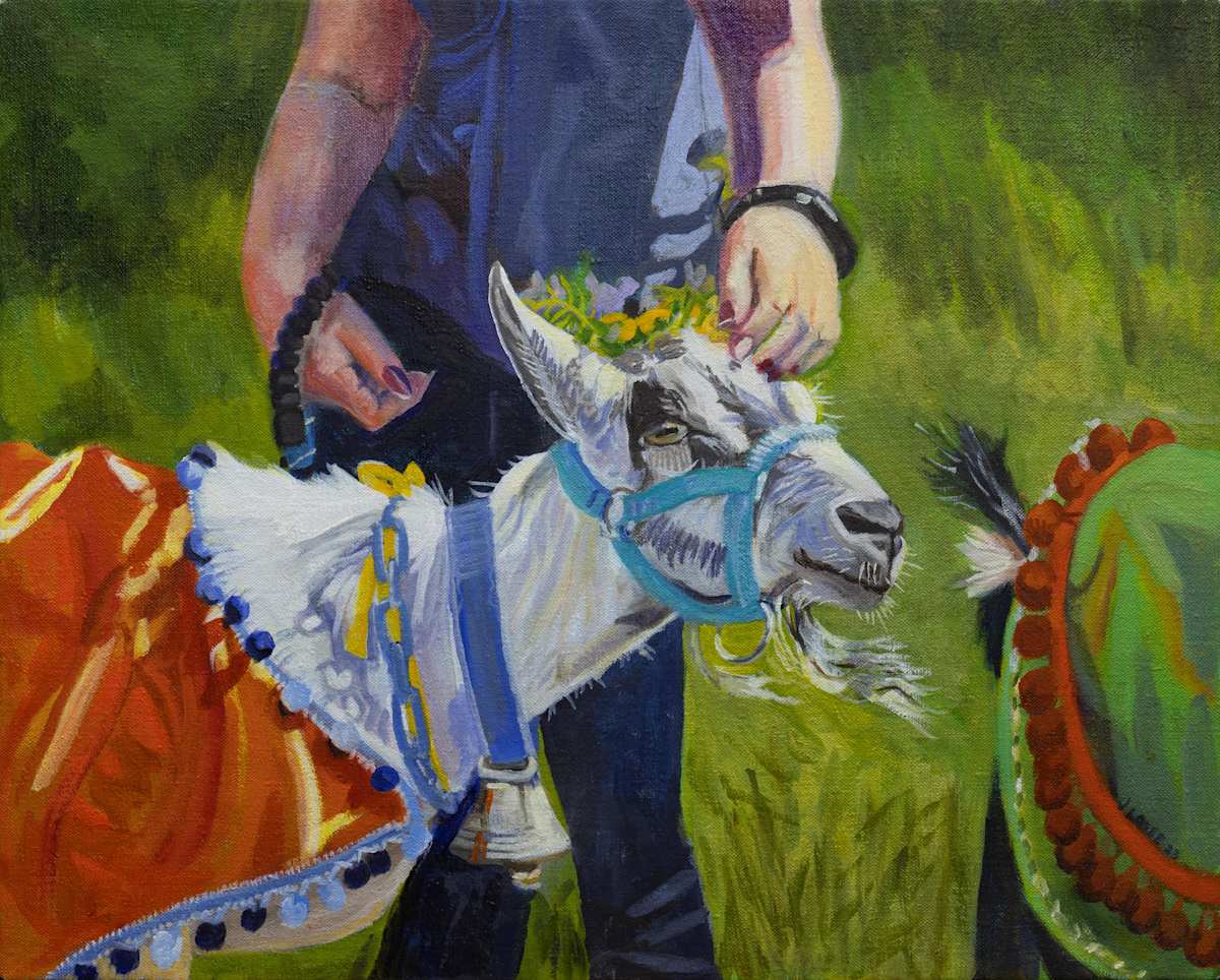 Dairy Queen Goat Parade by Joan M.Losee, Image 1.