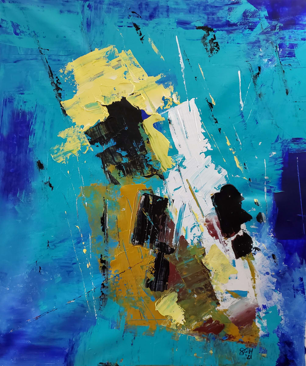 Miles Davis Quote by S. Gordon Harwood  Image: "a painting is music that you can see. Music is a painting you can hear."