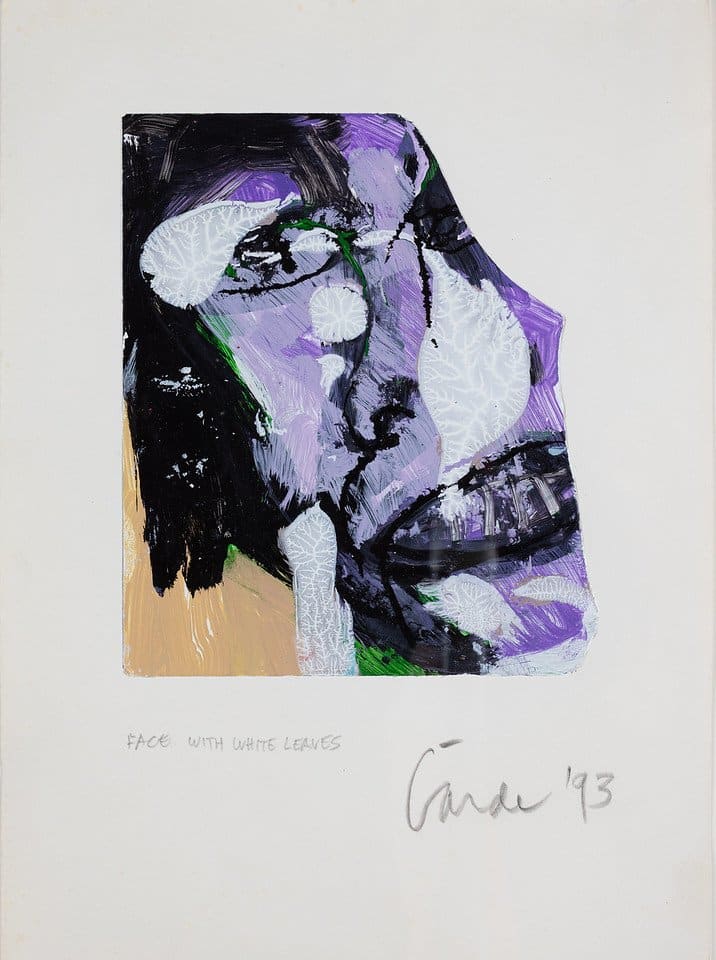 Face With White Leaves by Studio 41 LLC / Harold Garde (1923-2022) 