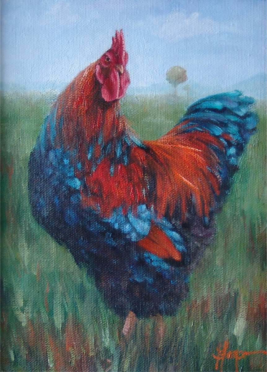 Orange Feathers by Jeannina Blanco, Image 1.