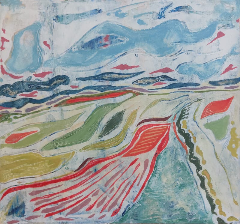 Lavascape by KJOsborne Artist  Image: Lavascape is part of my Finding My Space series in which I subvert colour and abstract to remove detail and allow focus on the energy and spirit of a place. 