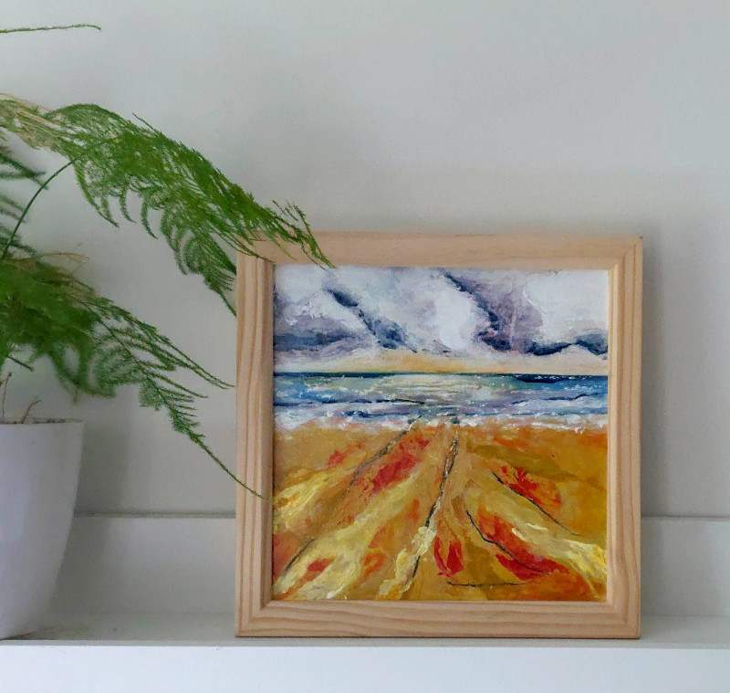 Best time at the beach by KJOsborne Artist  Image: A favourite South Downs beach on a beautiful Summer day