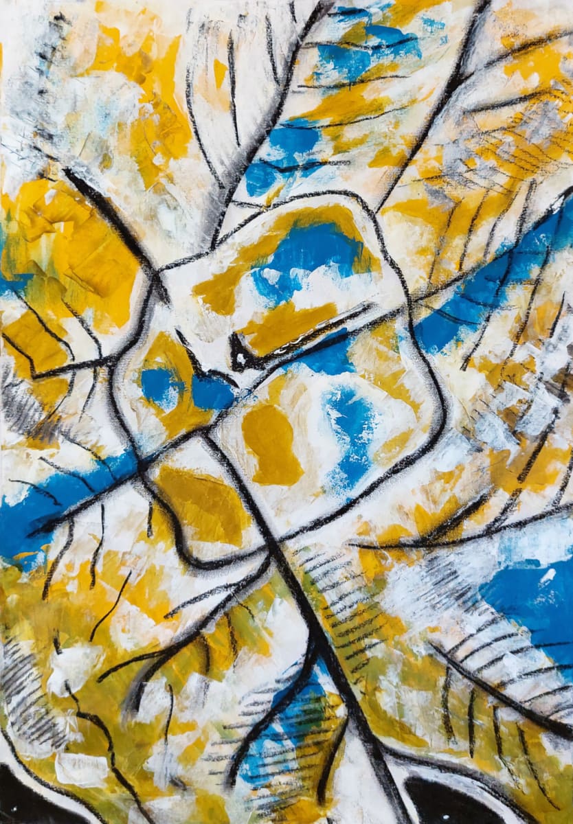 To dance and merge - Merge 2 by KJOsborne Artist  Image: Abstracted plants inspired by the beauty of the hidden patterns that repeat through nature