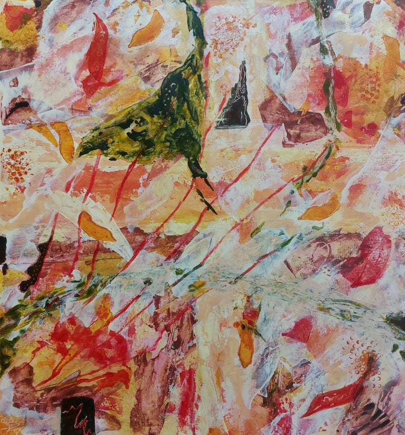 Light Dance by KJOsborne Artist  Image: Light Dance is part of my Connections series. Abstracted visions of the world, subverting the way that we see and intriguing colours and mark making make us stop and consider. 