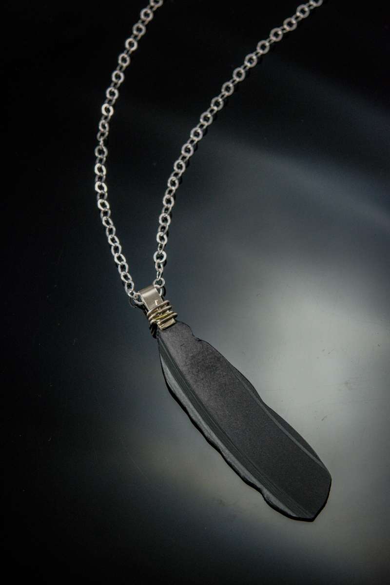 Crow Feather by Artist Aimee J, Image 1.