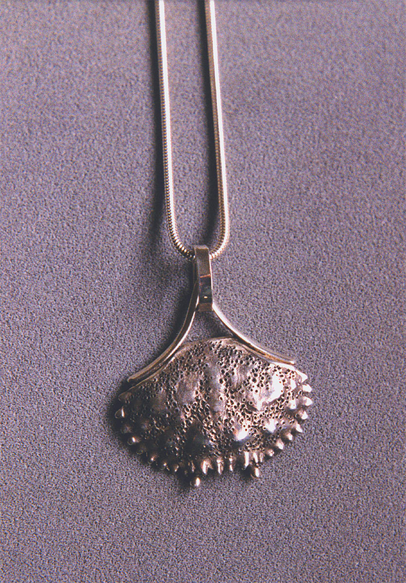 Cancer Moon by Aimee J Mattila  Image: Sterling Silver stylized crab shell