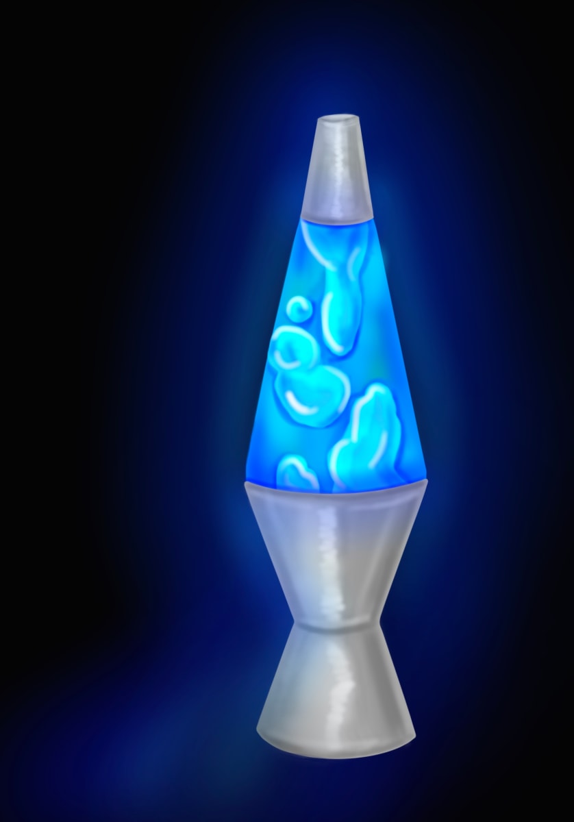 Lava Lamp Blue by Montana Watts 