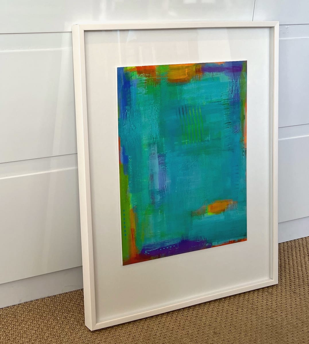 Aqua Zen IV by Kat Evans  Image: Aqua Zen IV framed