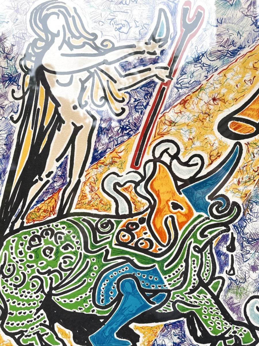 Le vierge et le rhinoceros (La vergina e il rinoceronte) by Salvador Dalí 