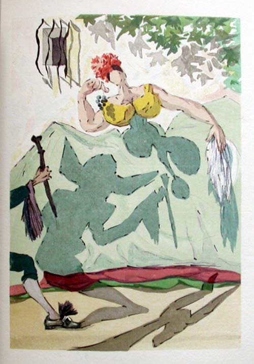 Le Tricorne - Etching #9 by Salvador Dalí 