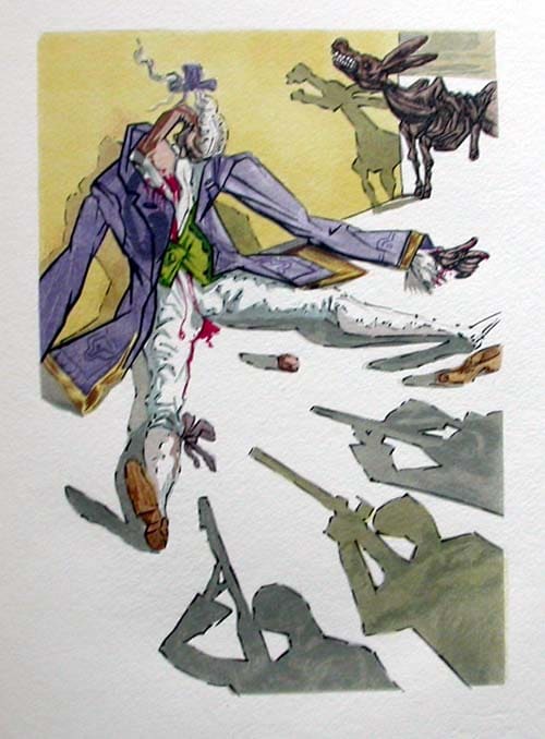 Le Tricorne - Etching #2 by Salvador Dalí 