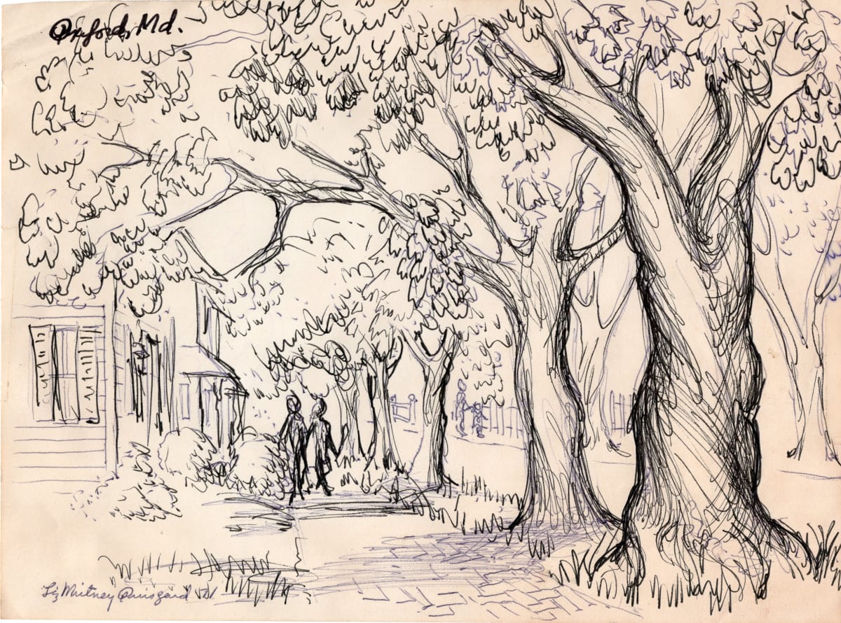 Oxford, Maryland by Liz Whitney Quisgard (1929-2024) 
