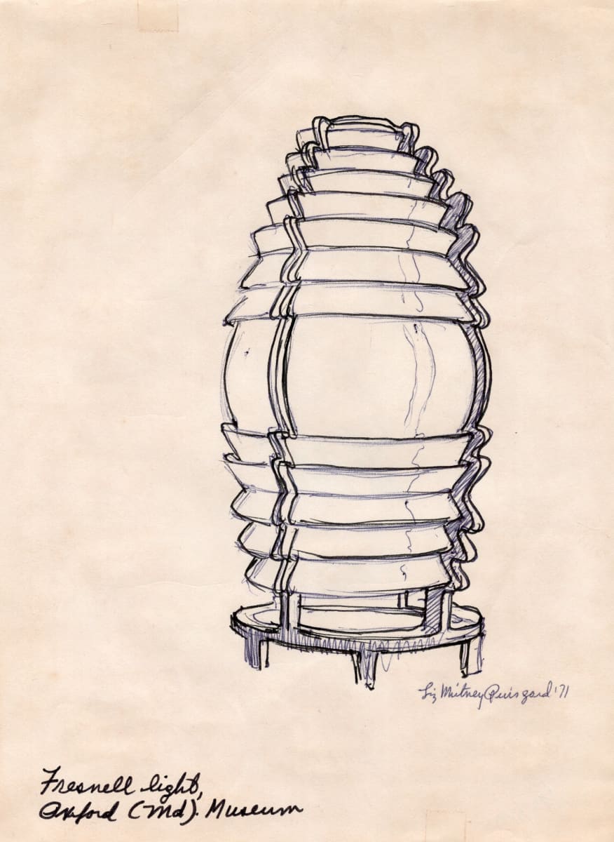 Fresnell Light, Oxford (MD) Museum by Liz Whitney Quisgard (1929-2024) 