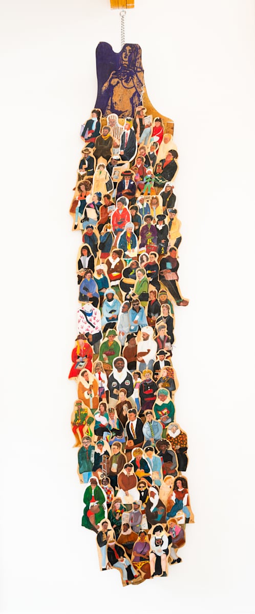 Manhattan Peace Shrine with Subway Riders by Rumi Tsuda 