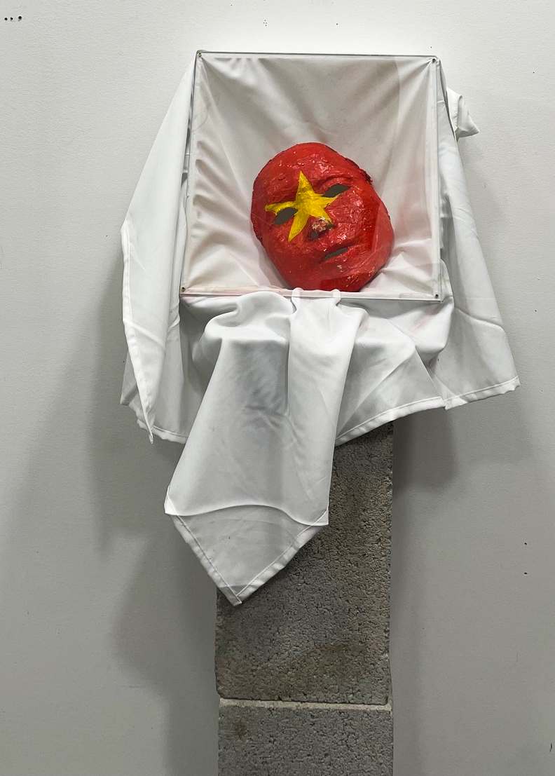 Vietnam Flag Mask Box by Rumi Tsuda Estate  Image: Used in Asian Women Performance 1996