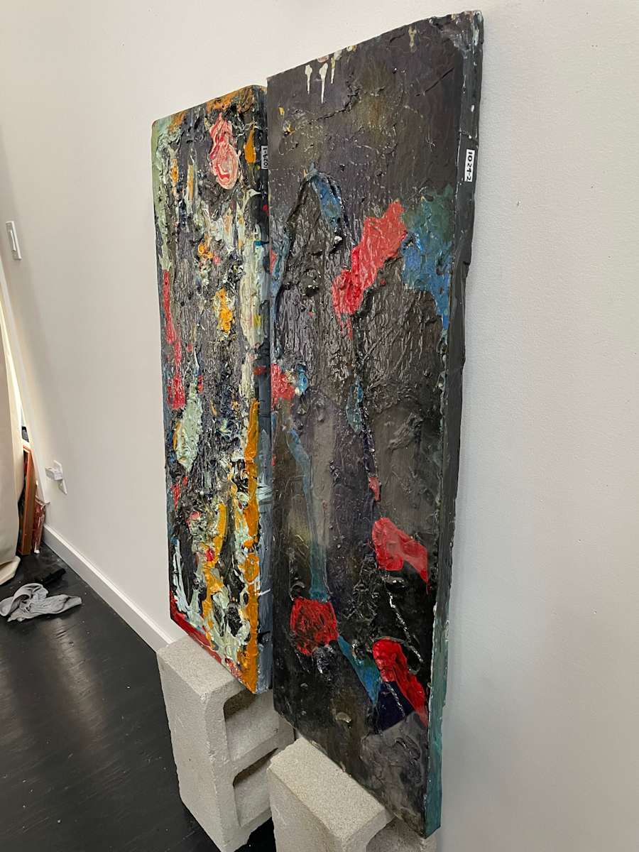 Painted Boards (verso) by Rumi Tsuda 