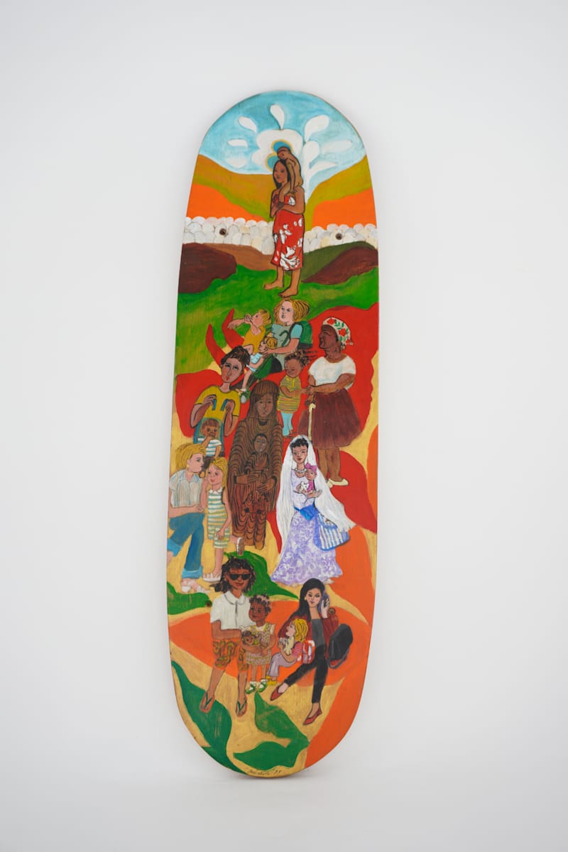 Skateboard Deck - Mother & Child by Rumiko "Rumi"  Tsuda Estate, Image 1.