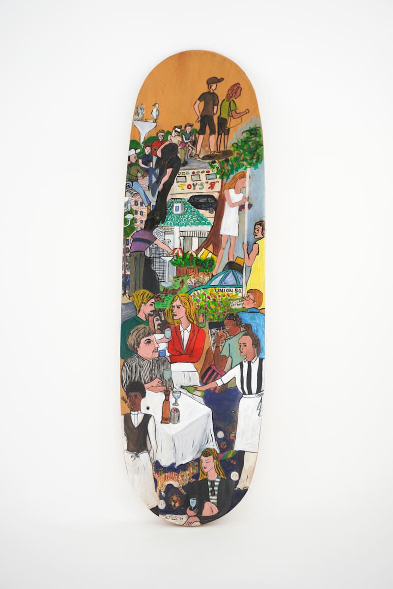 Skateboard Deck - "Would You Care For Wine?" by Rumi Tsuda Estate 