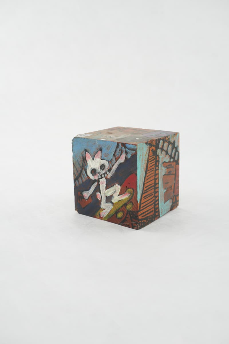 Hand Painted Wood Block by Rumiko "Rumi"  Tsuda Estate, Image 4.