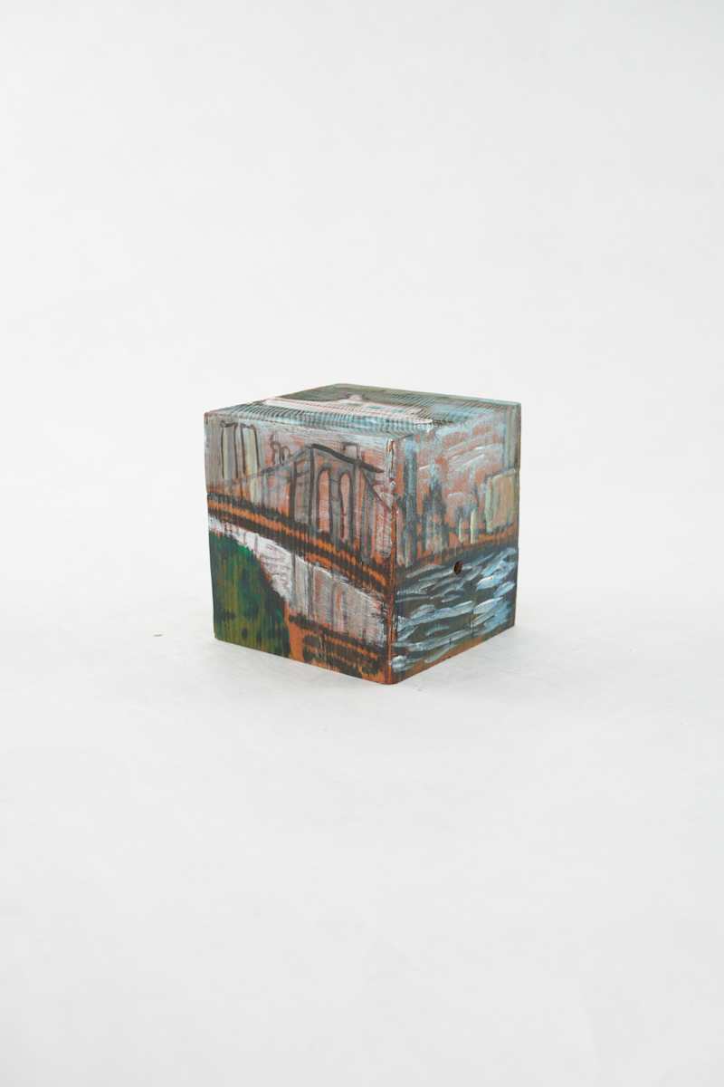Hand Painted Wood Block by Rumiko "Rumi"  Tsuda Estate, Image 3.