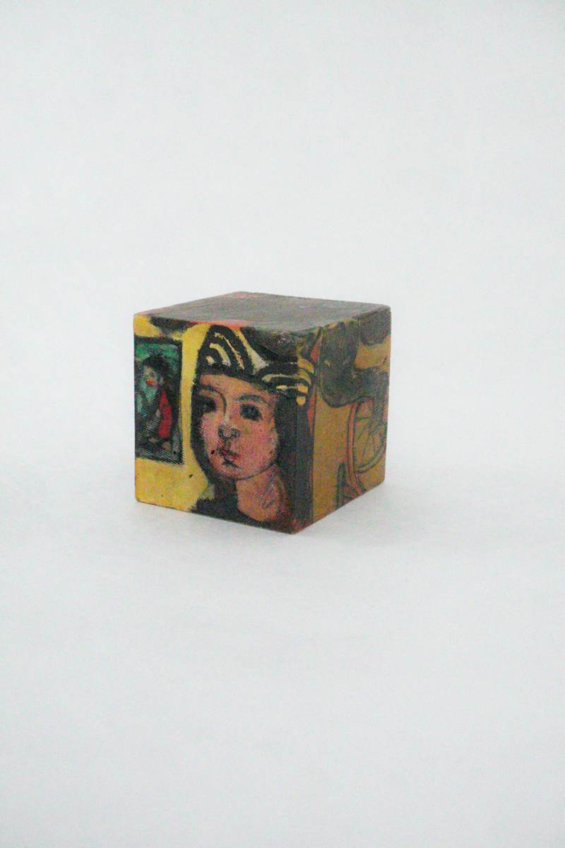 Hand Painted Wood Block by Rumiko "Rumi"  Tsuda Estate, Image 5.
